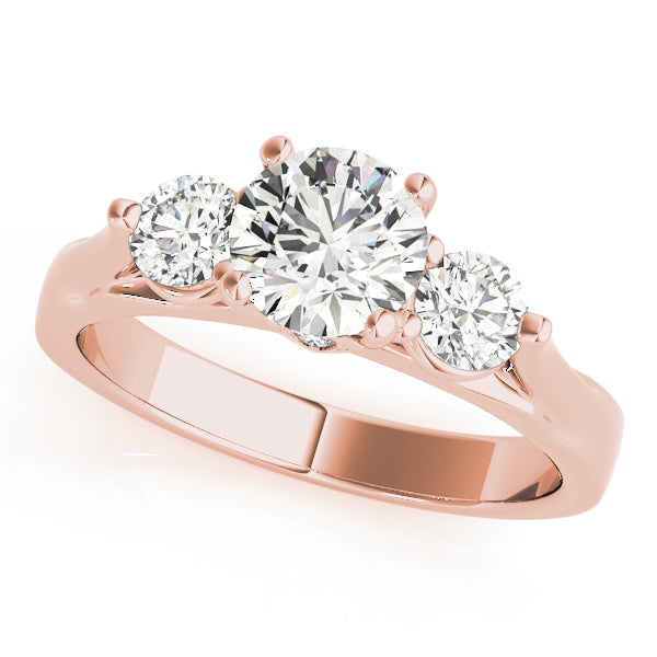 ENGAGEMENT RINGS 3 STONE ROUND - Image 8