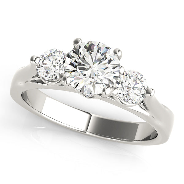 ENGAGEMENT RINGS 3 STONE ROUND - Image 2