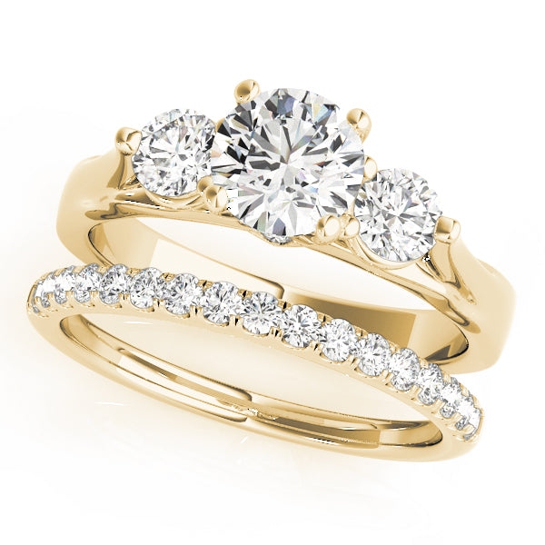 ENGAGEMENT RINGS 3 STONE ROUND - Image 9