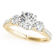 ENGAGEMENT RINGS 3 STONE ROUND - Image 6