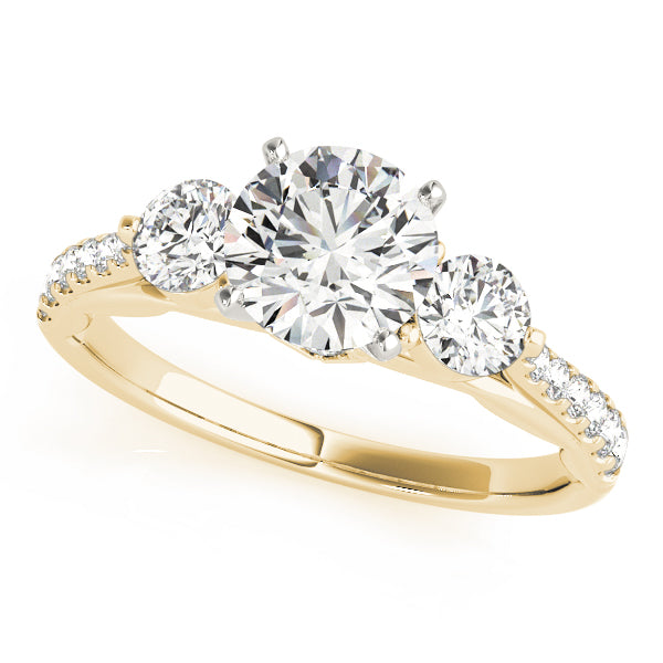 ENGAGEMENT RINGS 3 STONE ROUND - Image 6