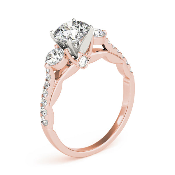 ENGAGEMENT RINGS 3 STONE ROUND - Image 8