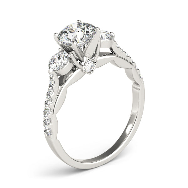 ENGAGEMENT RINGS 3 STONE ROUND - Image 3