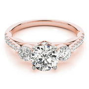 ENGAGEMENT RINGS 3 STONE ROUND - Image 10