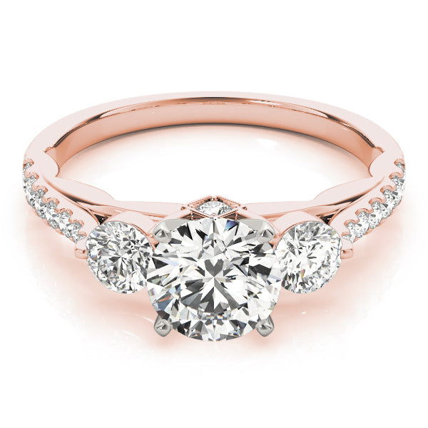 ENGAGEMENT RINGS 3 STONE ROUND - Image 10