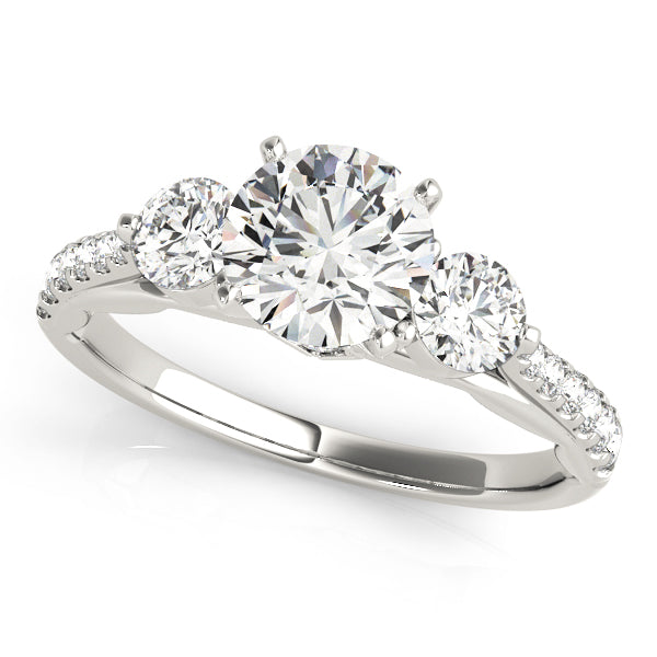 ENGAGEMENT RINGS 3 STONE ROUND - Image 2