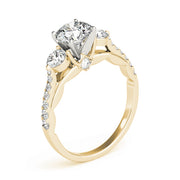 ENGAGEMENT RINGS 3 STONE ROUND - Image 9