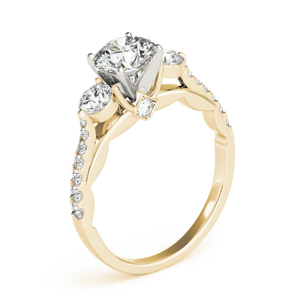 ENGAGEMENT RINGS 3 STONE ROUND - Image 9