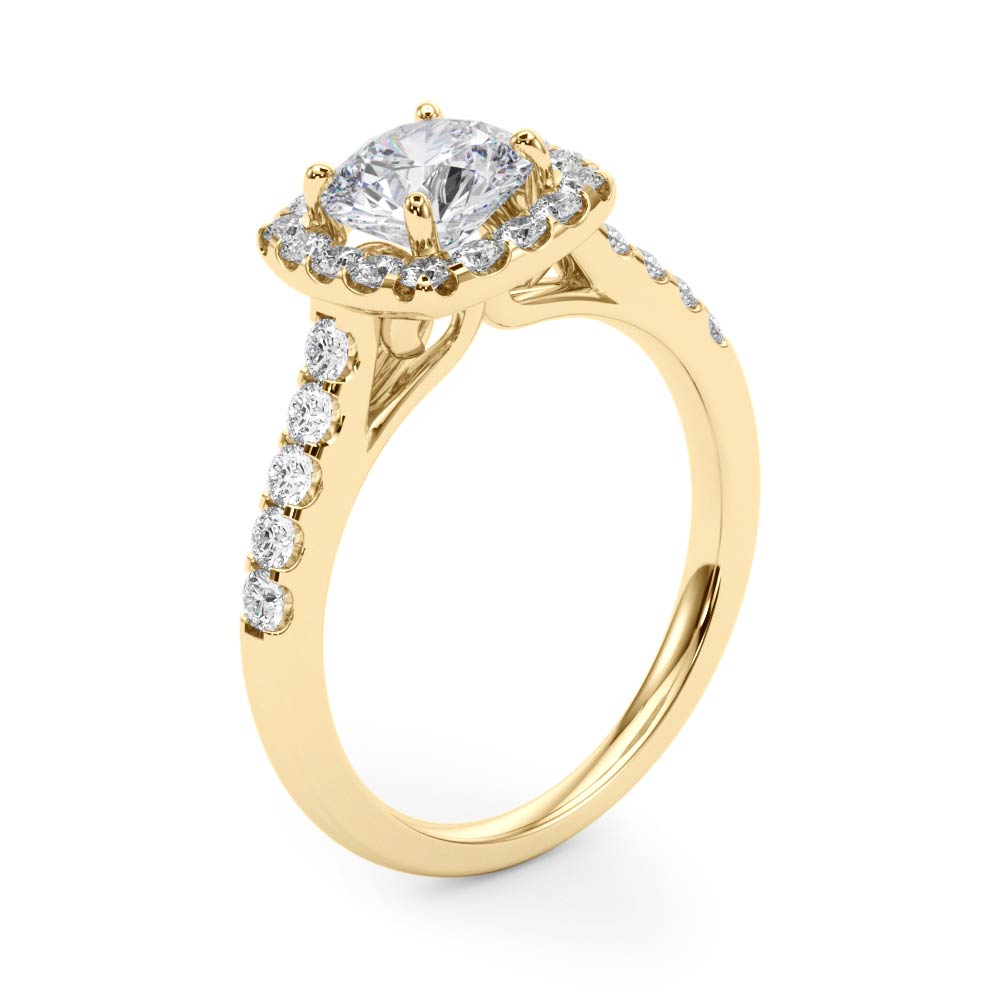 ENGAGEMENT RINGS HALO ROUND - Image 3