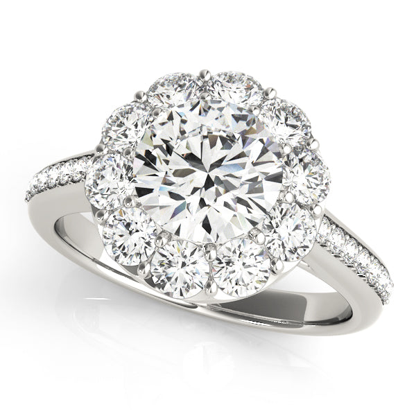 ENGAGEMENT RINGS HALO ROUND - Image 2