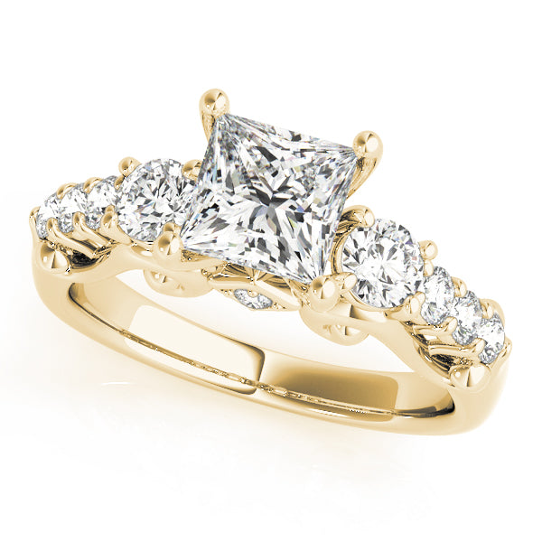 ENGAGEMENT RINGS 3 STONE ROUND - Image 4