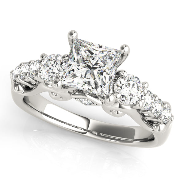 ENGAGEMENT RINGS 3 STONE ROUND - Image 2