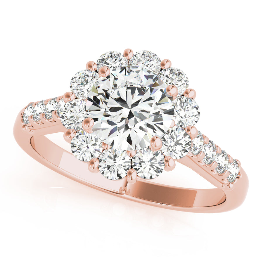 ENGAGEMENT RINGS HALO ROUND - Image 8
