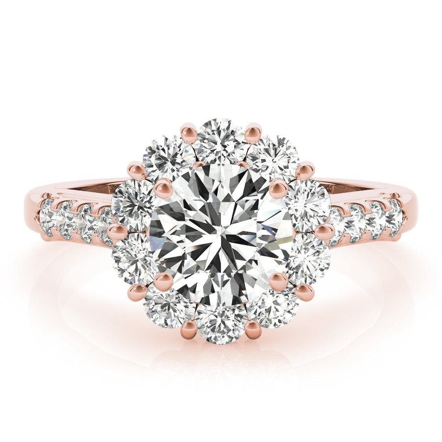 ENGAGEMENT RINGS HALO ROUND - Image 6