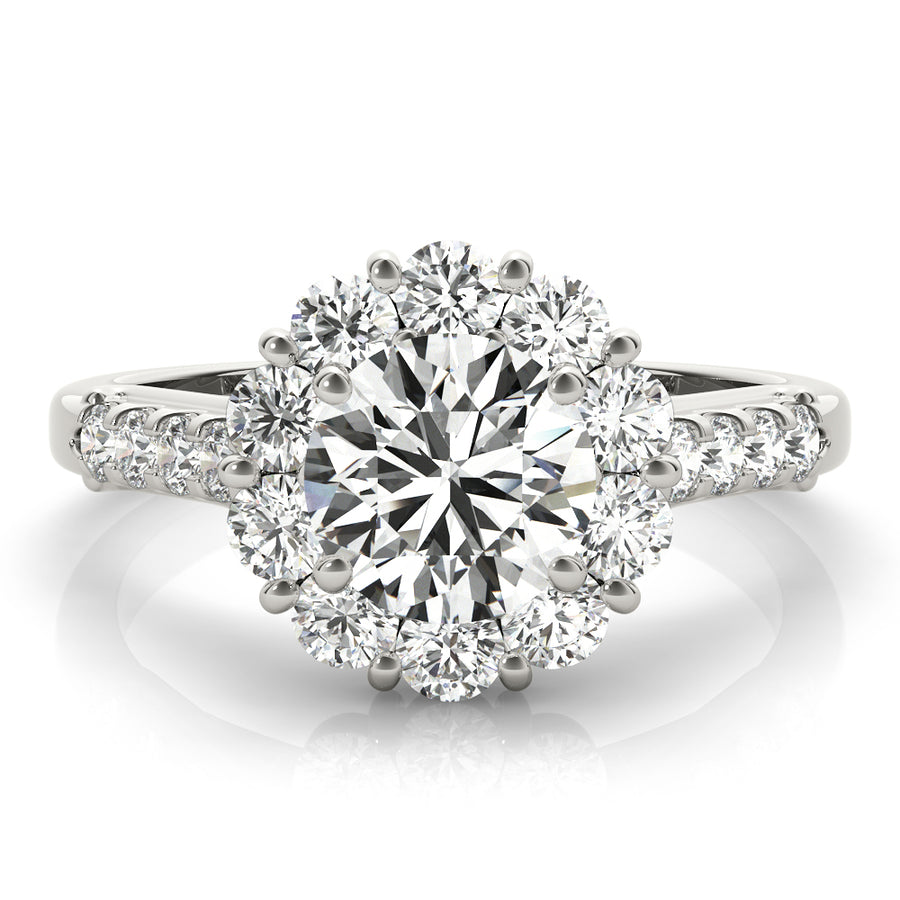 ENGAGEMENT RINGS HALO ROUND - Image 4
