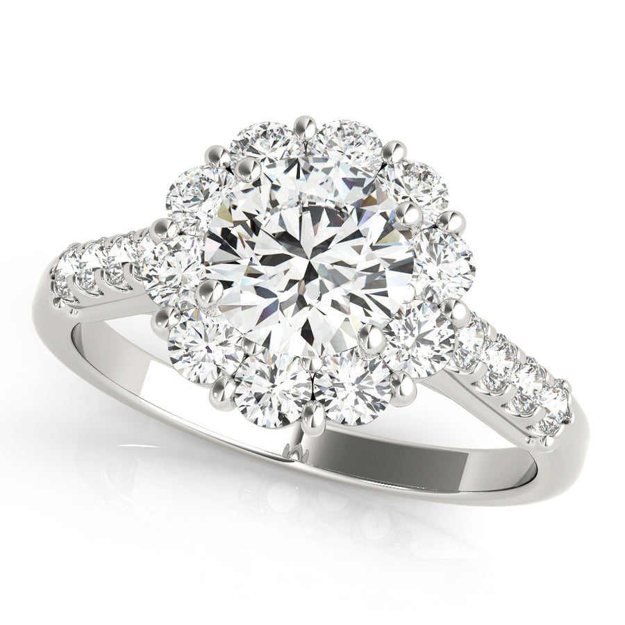 ENGAGEMENT RINGS HALO ROUND - Image 2
