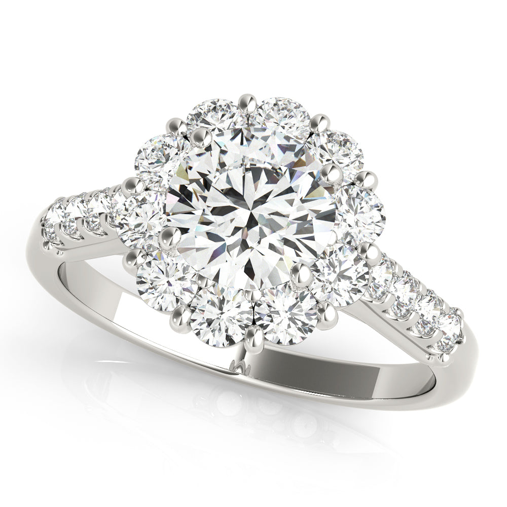 ENGAGEMENT RINGS HALO ROUND - Image 2