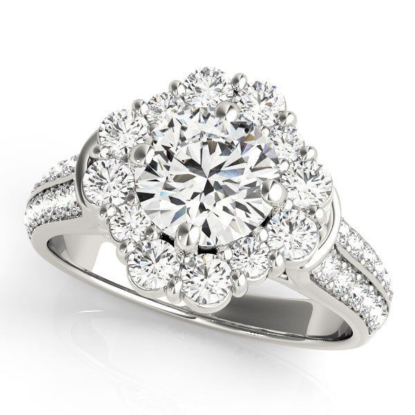 ENGAGEMENT RINGS HALO ROUND - Image 2