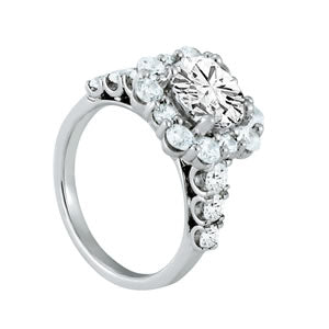 ENGAGEMENT RINGS HALO ROUND - Image 4