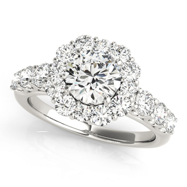 ENGAGEMENT RINGS HALO ROUND - Image 2