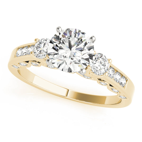 ENGAGEMENT RINGS 3 STONE ROUND - Image 5