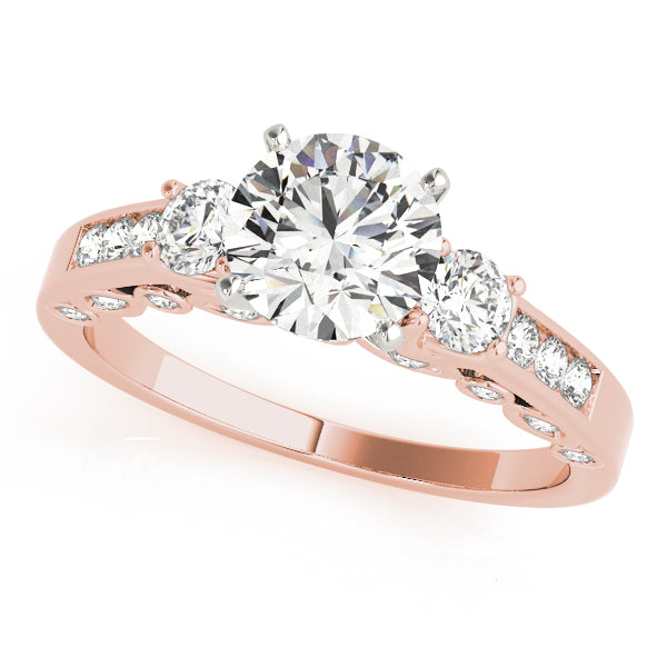 ENGAGEMENT RINGS 3 STONE ROUND - Image 3