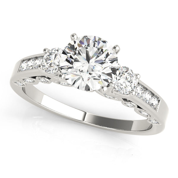ENGAGEMENT RINGS 3 STONE ROUND - Image 2