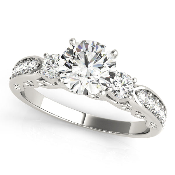 ENGAGEMENT RINGS 3 STONE ROUND - Image 2