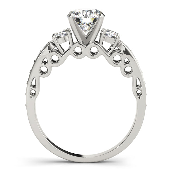ENGAGEMENT RINGS 3 STONE ROUND - Image 9