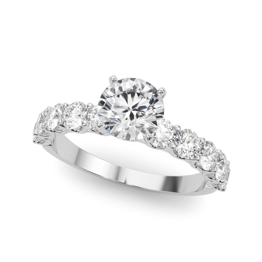 ENGAGEMENT RINGS SINGLE ROW PRONG SET - Image 2