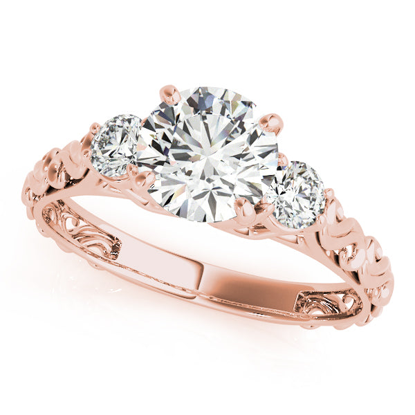 ENGAGEMENT RINGS 3 STONE ROUND - Image 3