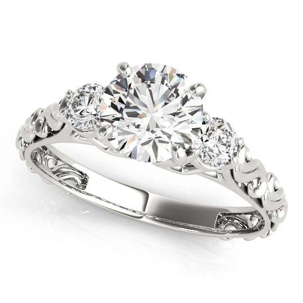 ENGAGEMENT RINGS 3 STONE ROUND - Image 2