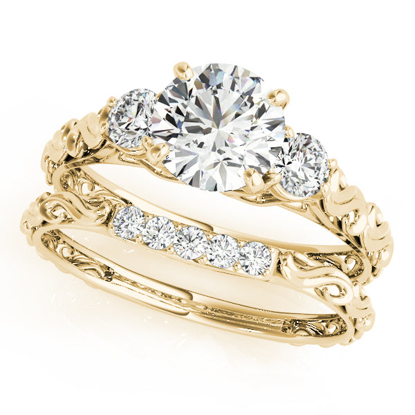 ENGAGEMENT RINGS 3 STONE ROUND - Image 6