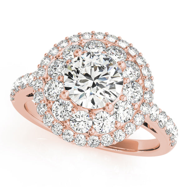 ENGAGEMENT RINGS HALO ROUND - Image 3
