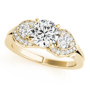 ENGAGEMENT RINGS 3 STONE ROUND - Image 4