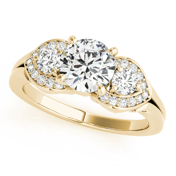 ENGAGEMENT RINGS 3 STONE ROUND - Image 4