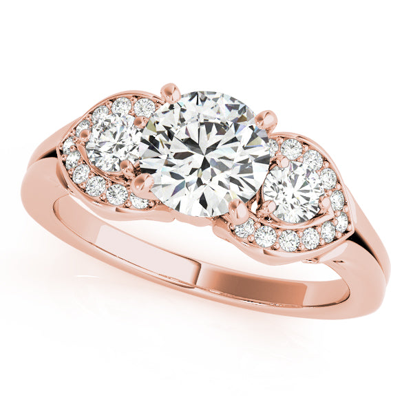 ENGAGEMENT RINGS 3 STONE ROUND - Image 3