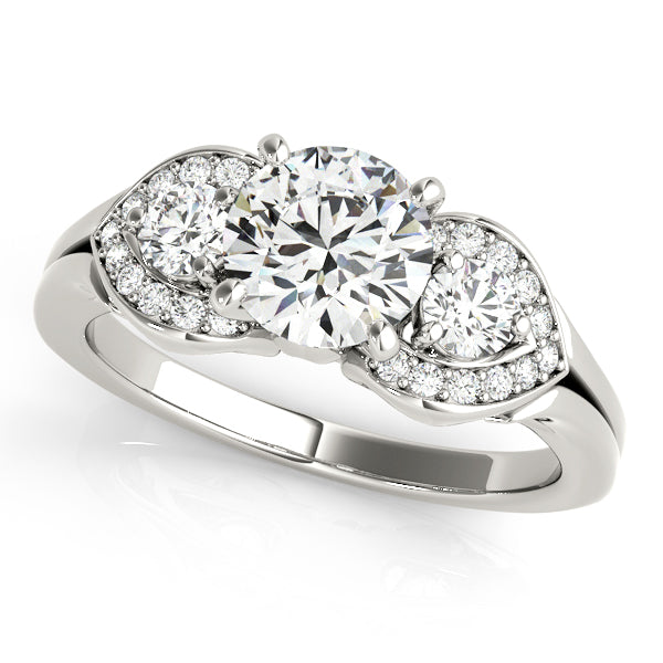 ENGAGEMENT RINGS 3 STONE ROUND - Image 2