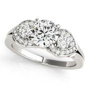 ENGAGEMENT RINGS 3 STONE ROUND - Image 2