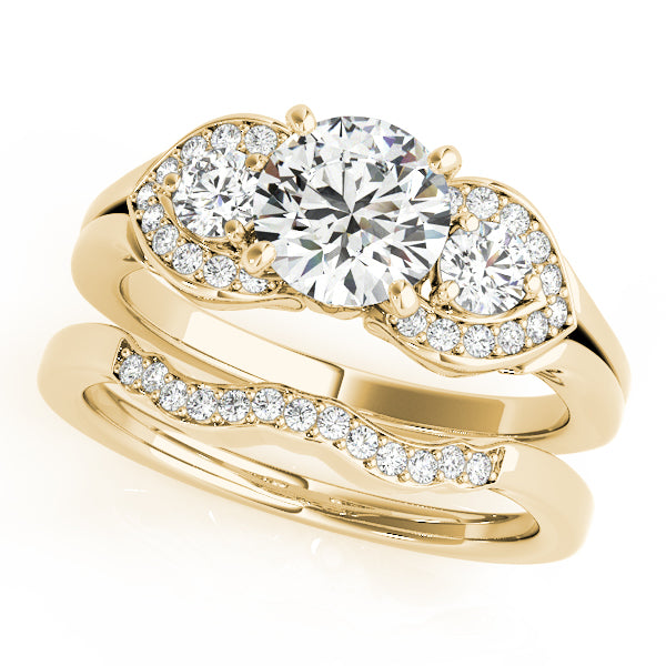 ENGAGEMENT RINGS 3 STONE ROUND - Image 10