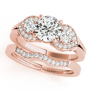 ENGAGEMENT RINGS 3 STONE ROUND - Image 9