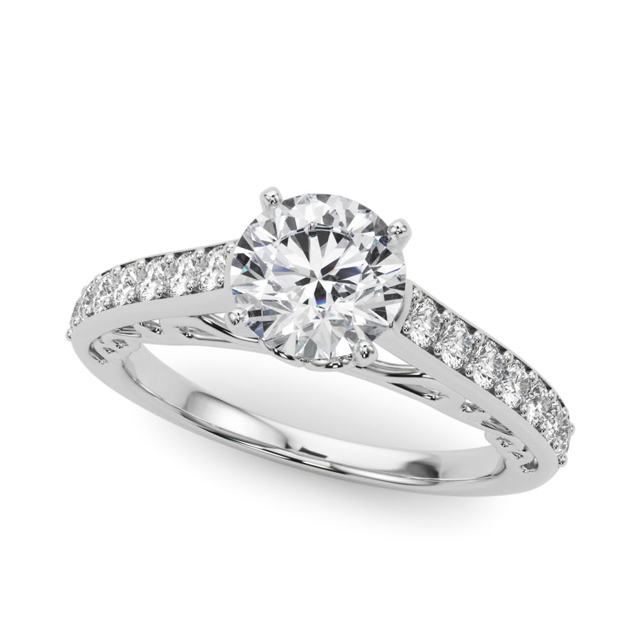 ENGAGEMENT RINGS SINGLE ROW PRONG SET - Image 2