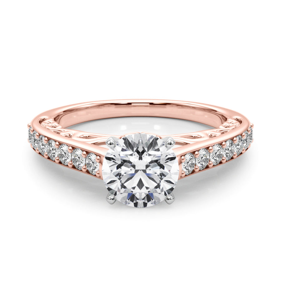 ENGAGEMENT RINGS SINGLE ROW PRONG SET - Image 3