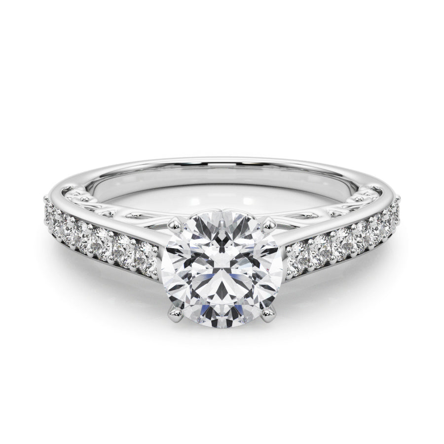 ENGAGEMENT RINGS SINGLE ROW PRONG SET - Image 6