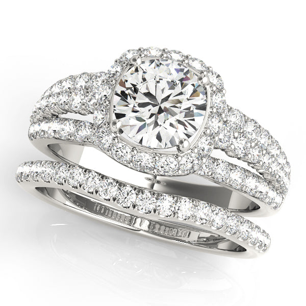ENGAGEMENT RINGS HALO ROUND - Image 3