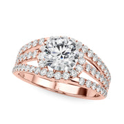 ENGAGEMENT RINGS HALO ROUND - Image 5