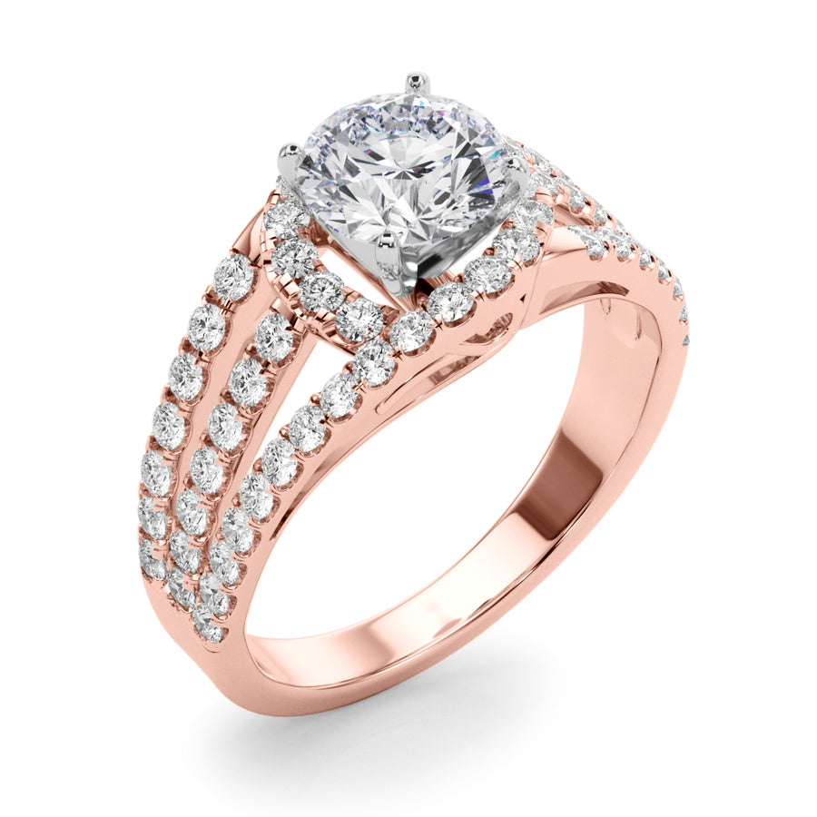 ENGAGEMENT RINGS HALO ROUND - Image 4