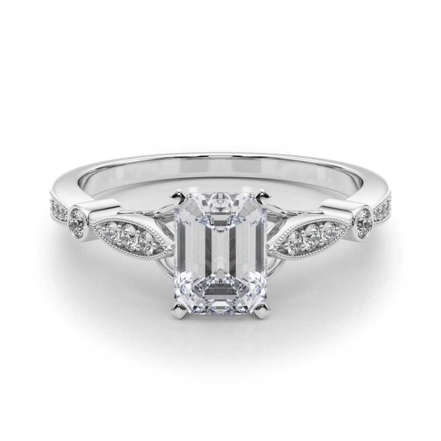 ENGAGEMENT RINGS SINGLE ROW PRONG SET - Image 4
