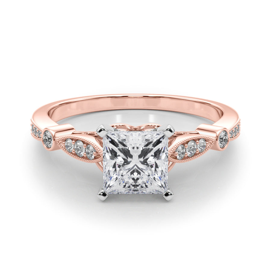 ENGAGEMENT RINGS SINGLE ROW PRONG SET - Image 10