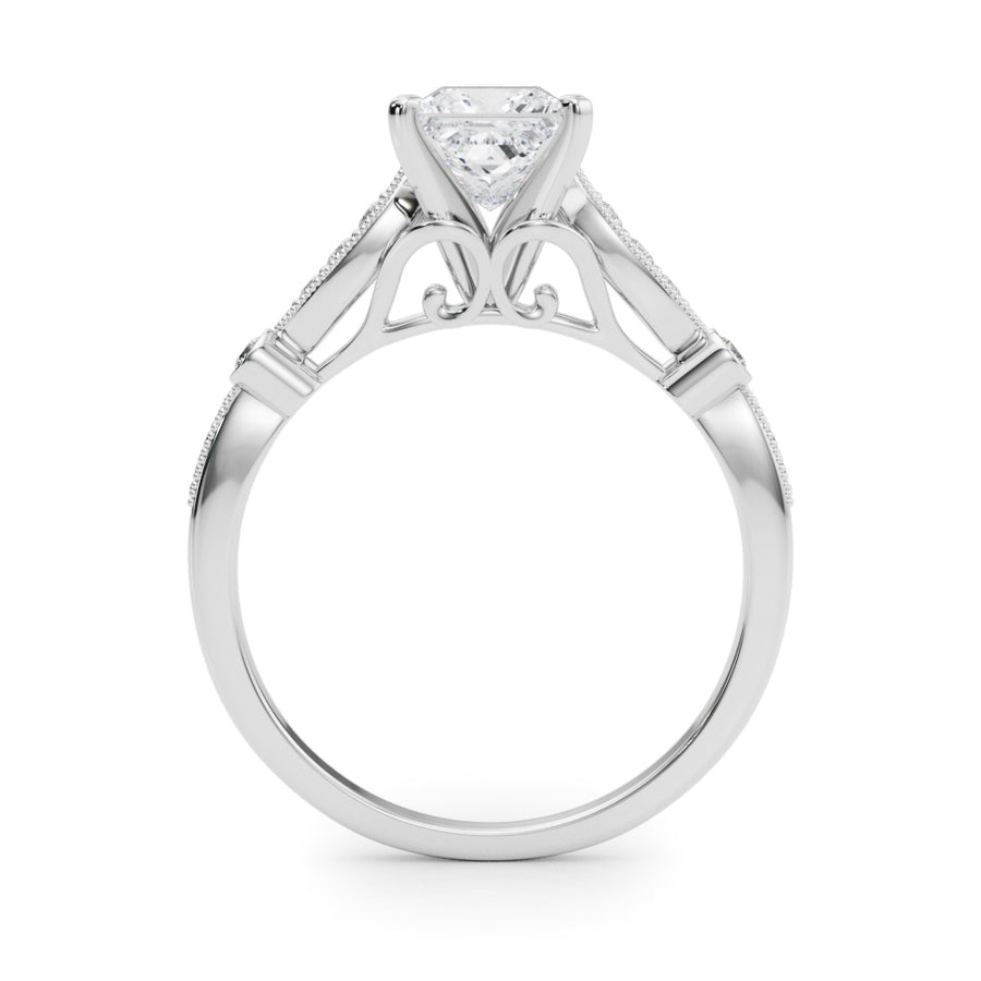 ENGAGEMENT RINGS SINGLE ROW PRONG SET - Image 3